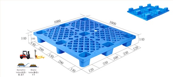 JSL-1010九脚网轻塑料托盘