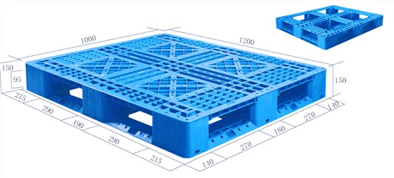 JSL-1210田字网格托盘（可堆码）